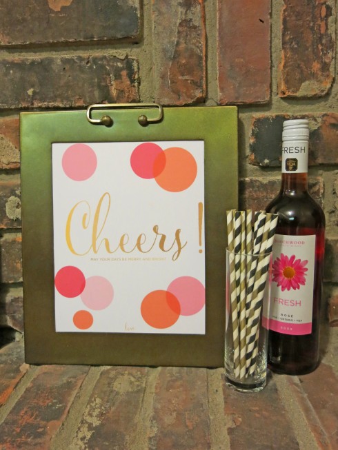 Cheers print by Miss Modern--styled by theSpunkySapphire.wordpress.com